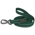 Повідець BronzeDog Cotton для собак, брезент з карабіном на замку, зелений, 200×1.6 см