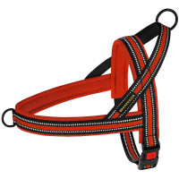 Шлея BronzeDog Mesh Скандинавська для собак, червоний, 32-38 см Шлея BronzeDog Mesh Скандинавська для собак, червоний, 32-38 см
