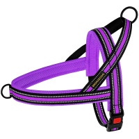 Шлея BronzeDog Mesh Скандинавська для собак, фіолетовий, 44-60 см