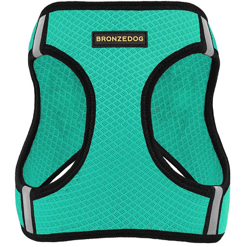 Шлея BronzeDog Mesh Vest для собак, сітчастий нейлон, ментоловий, 24-26 см