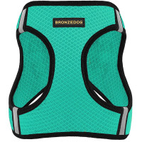 Шлея BronzeDog Mesh Vest для собак, сітчастий нейлон, ментоловий, 43-53 см