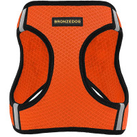 Шлея BronzeDog Mesh Vest для собак, сітчастий нейлон, помаранчевий, 34-42 см