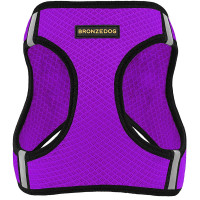 Шлея BronzeDog Mesh Vest для собак, сітчастий нейлон, фіолетовий, 29-34 см Шлея BronzeDog Mesh Vest для собак, сітчастий нейлон, фіолетовий, 29-34 см