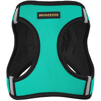Шлея BronzeDog Sport Vest для собак з нейлону, неопрену і 3D сітки, ментоловий, 43-53 см