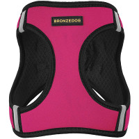 Шлея BronzeDog Sport Vest для собак з нейлону, неопрену і 3D сітки, рожевий, 29-34 см