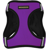 Шлея BronzeDog Sport Vest для собак з нейлону, неопрену і 3D сітки, фіолетовий, 29-34 см