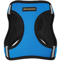 Шлея BronzeDog Sport Vest для собак з нейлону, неопрену і 3D сітки, блакитний, 42-47 см