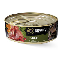 Вологий корм для кошенят Savory, з індичкою, 100 г Вологий корм для кошенят Savory, з індичкою, 100 г