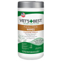 Вологі серветки VET`S BEST Flea&Tick Wipes від бліх і кліщів для собак і котів, 50 шт