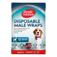Гігієнічний пояс Simple Solution Disposable Male Wrap Small для псів, 31-49 см, 4-11 кг, 12 шт Гігієнічний пояс Simple Solution Disposable Male Wrap Small для псів, 31-49 см, 4-11 кг, 12 шт