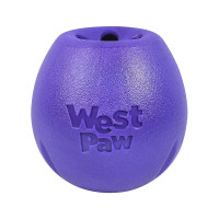 Іграшка для собак West Paw Rumbl Large Eggplant, для ласощів, фіолетова, 10 см