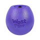 Іграшка для собак West Paw Rumbl Large Eggplant, для ласощів, фіолетова, 10 см