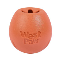 Іграшка для собак West Paw Rumbl Large Melon, для ласощів, помаранчева, 10 см