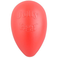 Іграшка Jolly Pets Egg Яйце для собак до 18 кг, тверда, червона, 20×11 см
