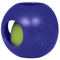 Іграшка Jolly Pets Teaser Ball м'яч подвійний, велика, для собак 27-40 кг, блакитна, 21 см Іграшка Jolly Pets Teaser Ball м'яч подвійний, велика, для собак 27-40 кг, блакитна, 21 см