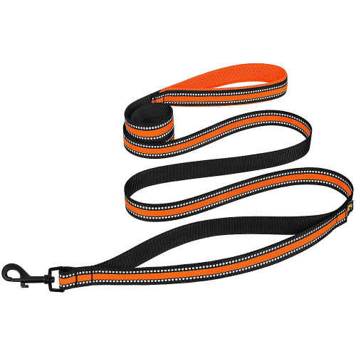 Повідець BronzeDog Mesh для собак, сітчастий нейлон, помаранчевий, 200×2 см