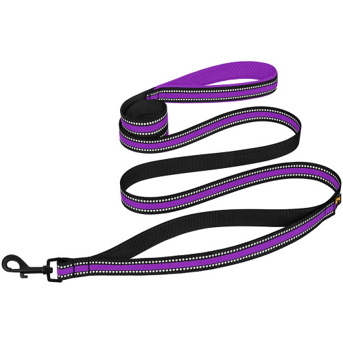 Повідець BronzeDog Mesh для собак, сітчастий нейлон, фіолетовий, 200×2 см