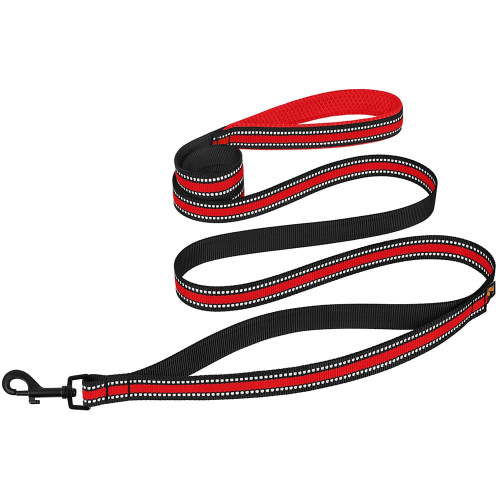 Повідець BronzeDog Mesh для собак, сітчастий нейлон, червоний, 200×2 см