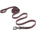 Повідець BronzeDog Cotton для собак, брезент з карабіном на замку, чері, 500×3.2 см