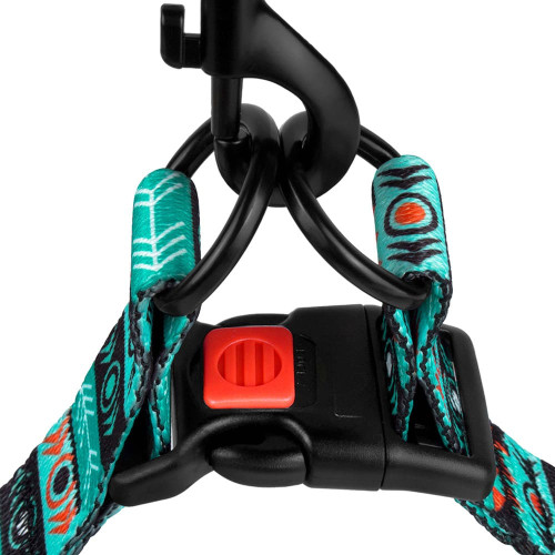 Шлея BronzeDog Tribal для собак, нейлон, принт інки, 45-60 см