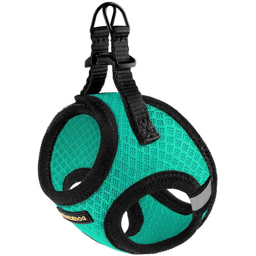 Шлея BronzeDog Mesh Vest для собак, сітчастий нейлон, ментоловий, 24-26 см