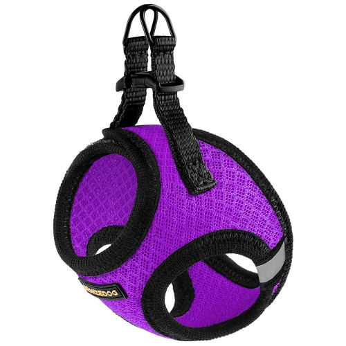 Шлея BronzeDog Mesh Vest для собак, сітчастий нейлон, фіолетовий, 20-24 см