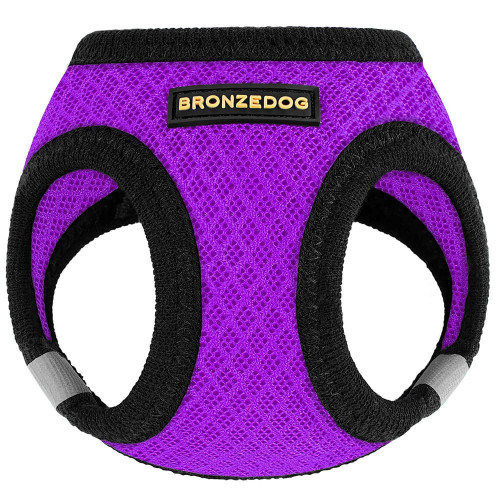 Шлея BronzeDog Mesh Vest для собак, сітчастий нейлон, фіолетовий, 34-42 см