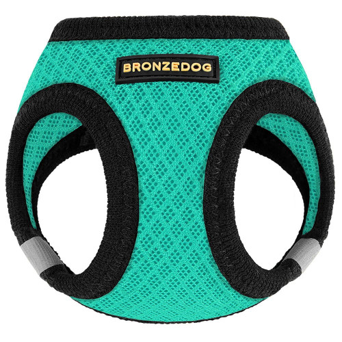 Шлея BronzeDog Mesh Vest для собак, сітчастий нейлон, ментоловий, 29-34 см