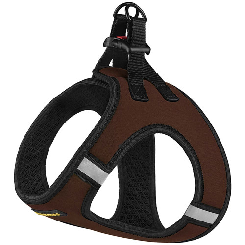 Шлея BronzeDog Sport Vest для собак з нейлону, неопрену і 3D сітки, коричневий, 34-42 см