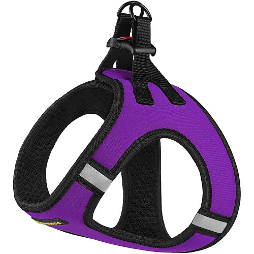 Шлея BronzeDog Sport Vest для собак з нейлону, неопрену і 3D сітки, фіолетовий, 34-42 см