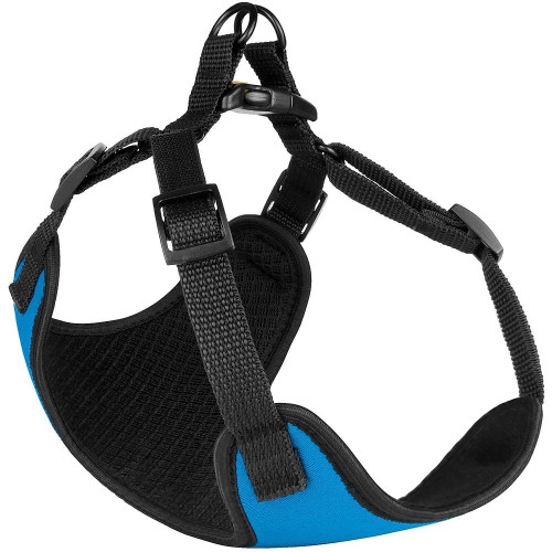 Шлея BronzeDog Sport для собак з неопрена, блакитний, 40-46 см