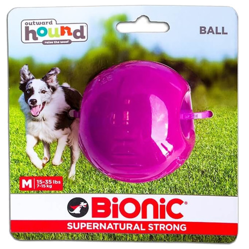 Іграшка Bionic Opaque Ball м'яч, середній, для собак 7-16 кг, фіолетовий, 6.7 см