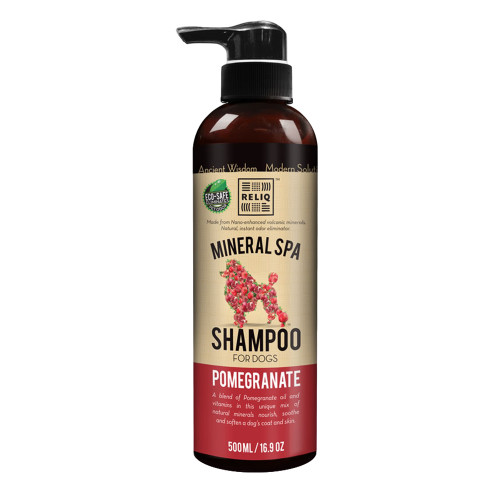 Шампунь RELIQ Mineral Spa Pomegranate Shampoo з екстрактом граната, для собак, 500 мл