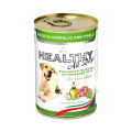 Консерва Healthy All Days, паштет зі шматочками, кролятина з горохом, 400 г