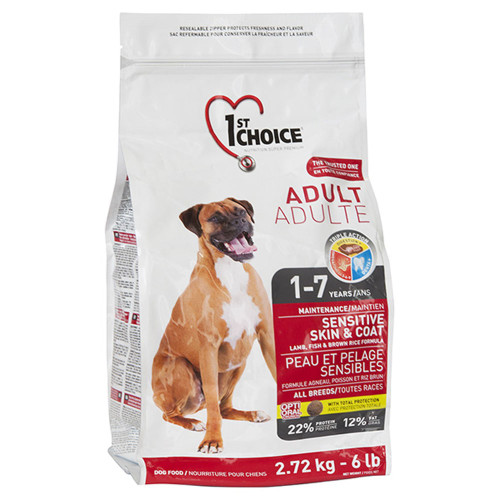 Сухий корм 1st Choice Adult Sensitive Lamb & Fish всіх порід схильних до алергії, з ягням і рибою, 5 кг