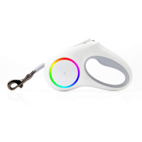 Повідець-рулетка Petkit Travel Go Shine Max Pet Leash для собак, з підсвічуванням, сірий, до 50 кг, 4.5 м