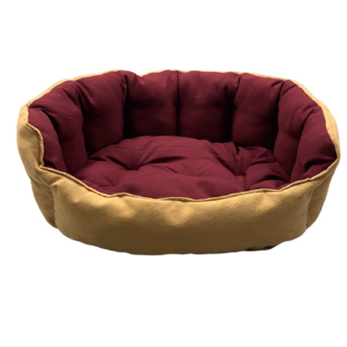 Лежанка AnimAll Royal DeLuxe M ORANGE для собак і котів, помаранчева, 53×47×21 см
