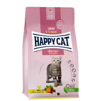 Сухий корм Happy Cat Junior Land Geflügel для молодих котів з 4 місяців до 1 року, зі смаком птиці, 1.3 кг Сухий корм Happy Cat Junior Land Geflügel для молодих котів з 4 місяців до 1 року, зі смаком птиці, 1.3 кг