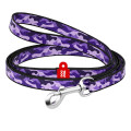 Повідець Waudog Nylon для собак, малюнок Фіолетовий камо, нейлоновий, 10 мм/122 см