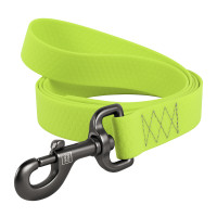 Повідець Waudog Waterproof для собак, водостійкий, розмір S, 15 мм/305 см, салатовий