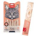 Ласощі Wanpy Creamy Lickable Treats Chicken з тунцем, лососем, вітамінами і таурином, для котів, 5×14 г