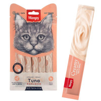 Ласощі Wanpy Creamy Lickable Treats Chicken з тунцем, лососем, вітамінами і таурином, для котів, 5×14 г