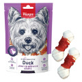 Ласощі Wanpy Duck Jerky & Rawhide Wraps кістка з вузлами і в'яленої качкою, для собак, 100 г