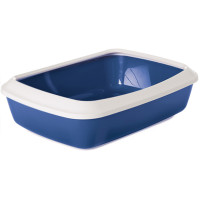 Лоток туалет з бортиком Savic Iriz Nordic Litter Tray для котів, синій, 42×31×12.5 см
