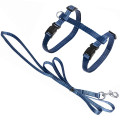 Шлея з повідцем Flamingo Cat Harness and Leash Ziggi для котів, сіро-блакитний, 22-36 см / 27-46 см, 1.1 м