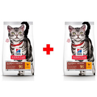 Сухий корм Hill's Science Plan Adult Hairball & Indoor для котів, з куркою, 300 + 300 г Сухий корм Hill's Science Plan Adult Hairball & Indoor для котів, з куркою, 300 + 300 г