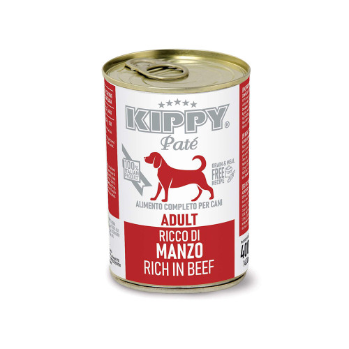 Консерви Kippy Pate Beef Adult для дорослих собак, паштет з яловичиною, 400 г