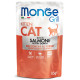 Вологий корм Monge Cat Grill Kitten для кошенят, запечені шматочки в соусі, з лососем, 85 г