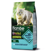 Сухий корм Monge Cat Be Wild Gr.Free для дорослих котів, з тріскою, 1.5 кг Сухий корм Monge Cat Be Wild Gr.Free для дорослих котів, з тріскою, 1.5 кг