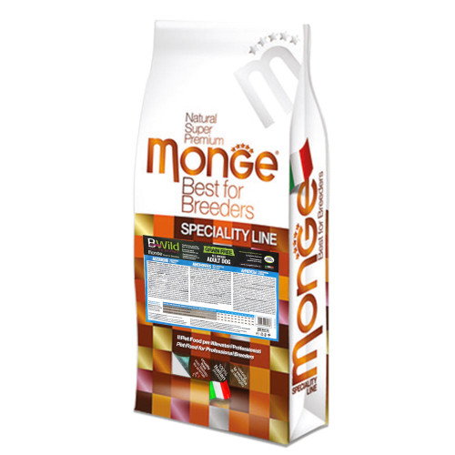 Сухий беззерновий корм Monge Dog Be Wild Gr.Free для собак, з анчоусом, 17.5 кг